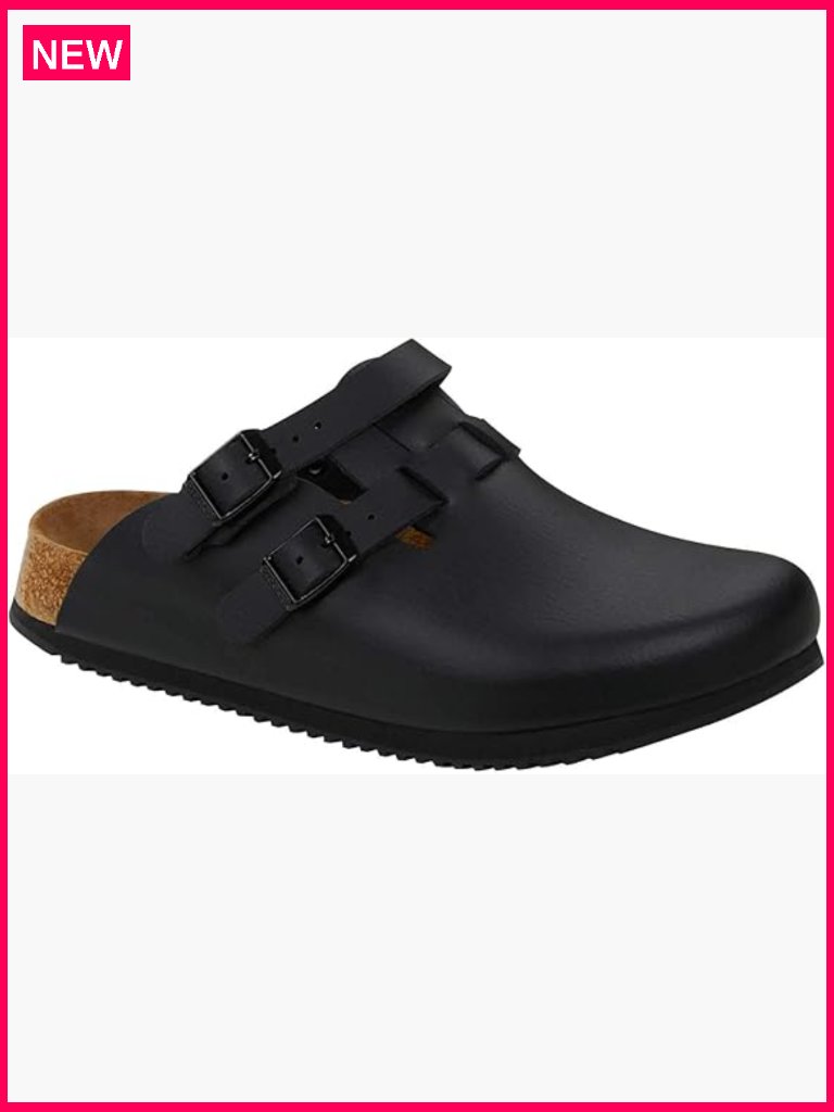 Professional Safety Clogs With Anatomical Footbed, Non-Slip Sole For Work